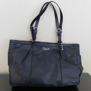 Coach Large Black Leather Tote, F1175-F17722